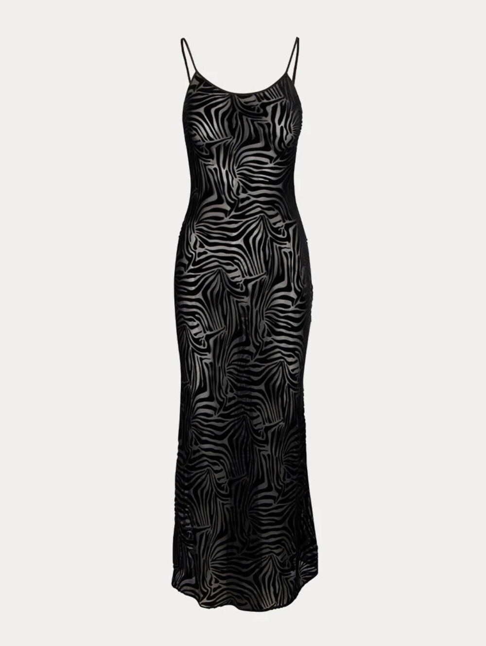 NWT Realisation Par The Amber in Zebra size Medium Black Silk Blend Maxi Dress